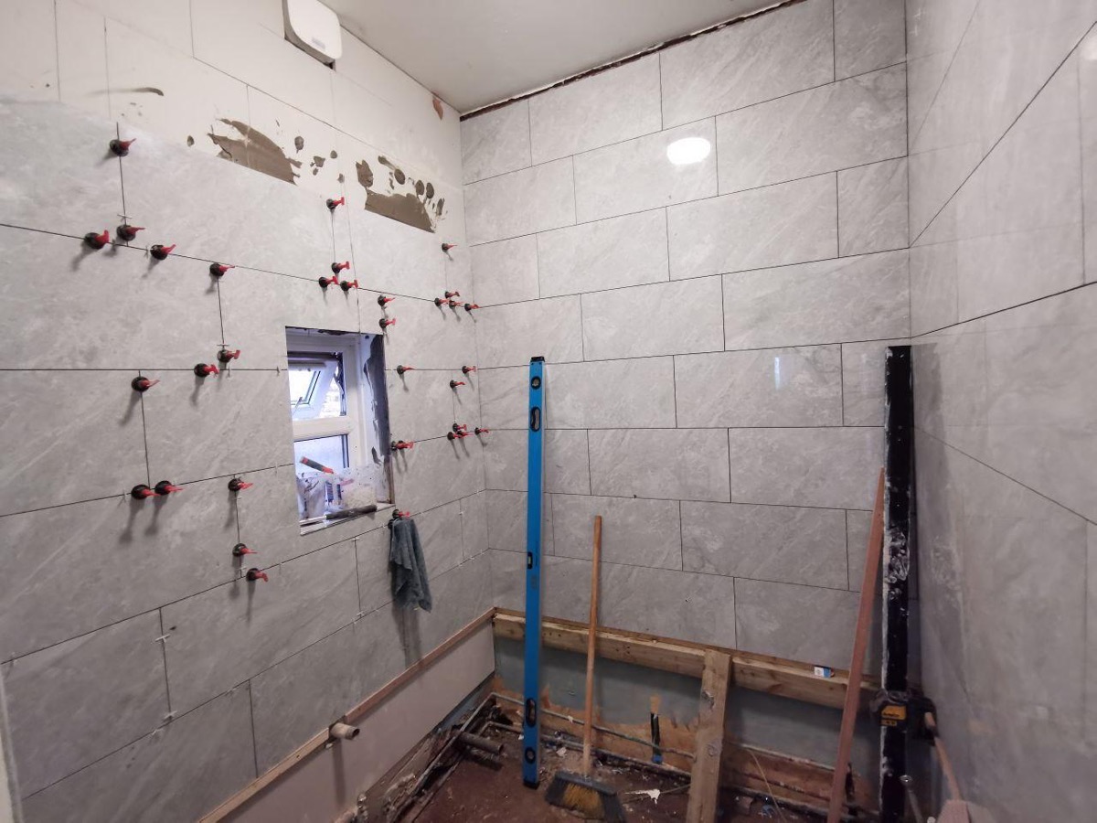 Bathroom during renovation
