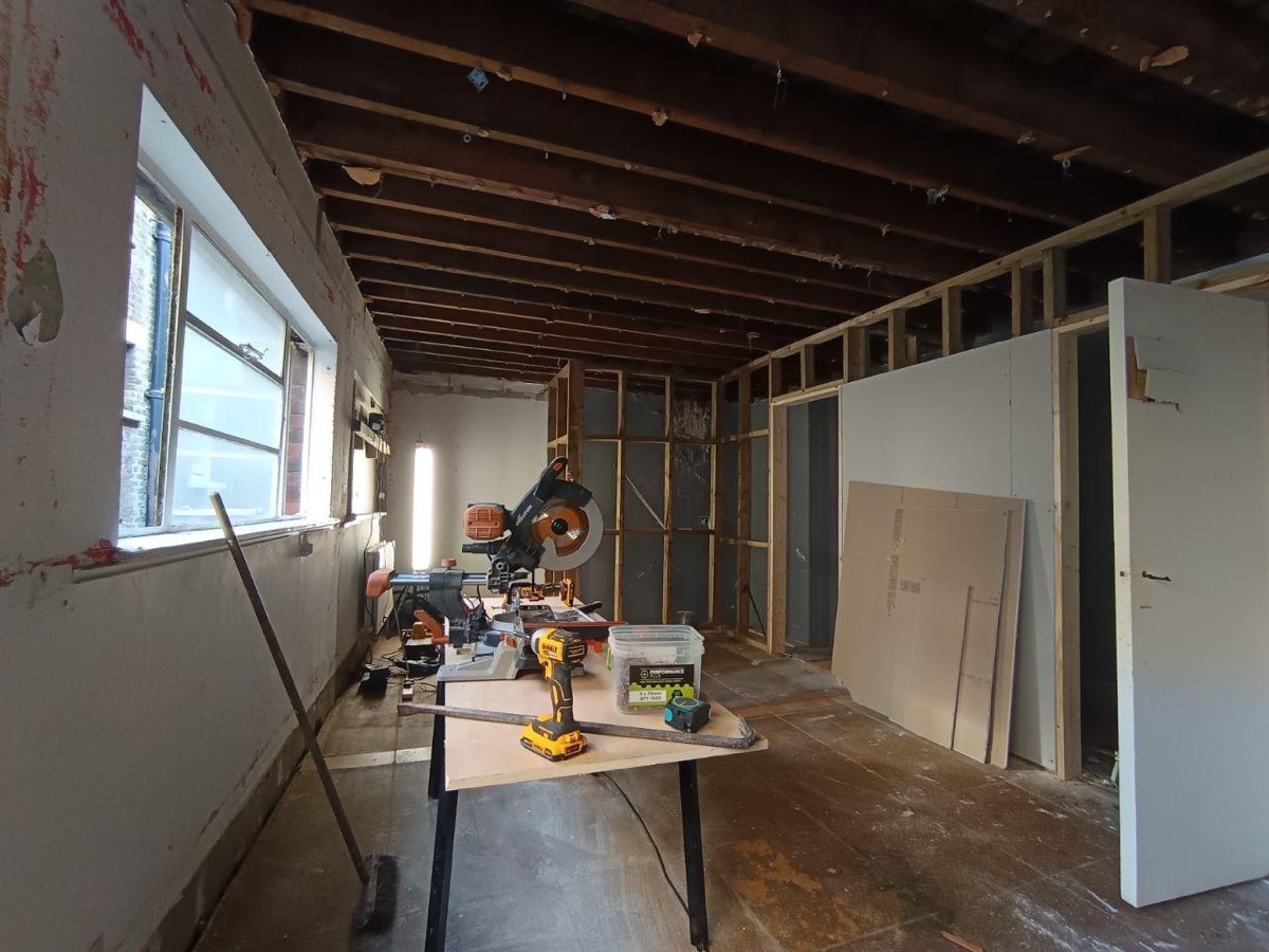 Loft during structural work